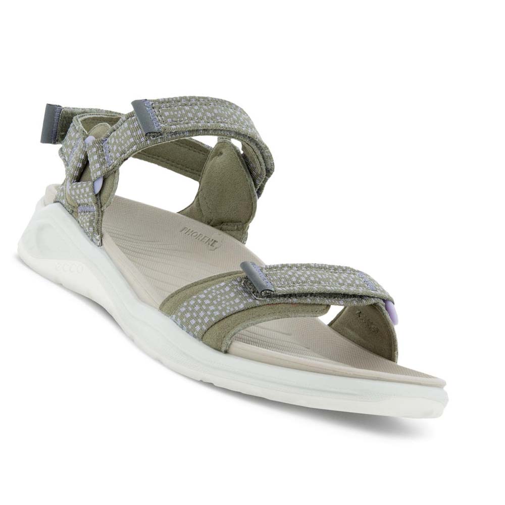 Women's Ecco X-trinsic 3s Waters Sandals Olive | Canada 195MQZ